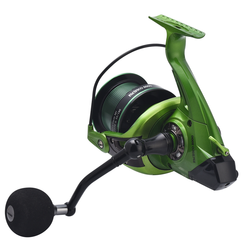 Mulinello da pesca in metallo leggero da spinning serie 8000-10000 4.9:1