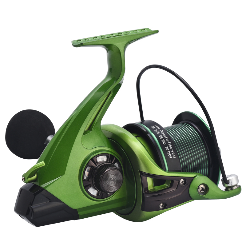 Mulinello da pesca in metallo leggero da spinning serie 8000-10000 4.9:1