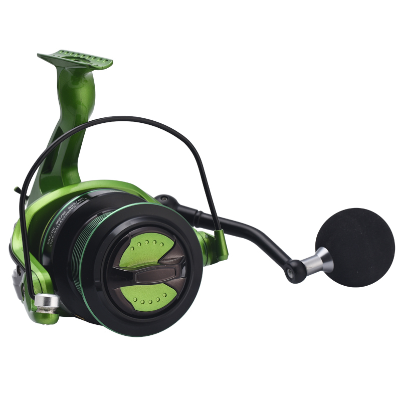 Mulinello da pesca in metallo leggero da spinning serie 8000-10000 4.9:1