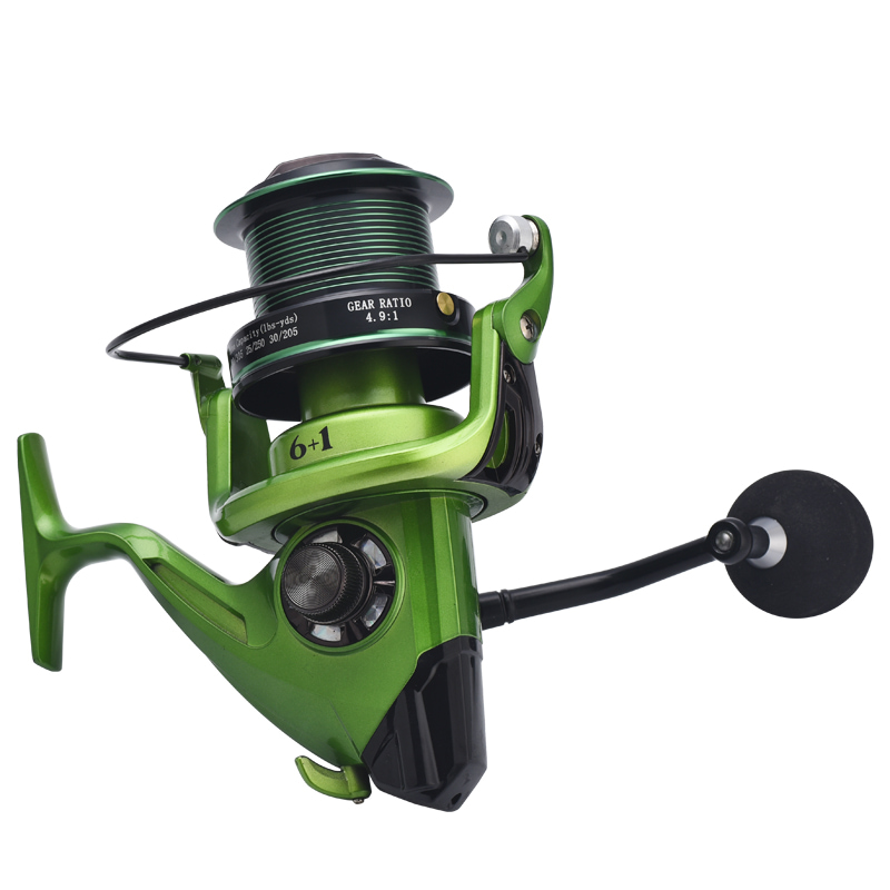 Mulinello da pesca in metallo leggero da spinning serie 8000-10000 4.9:1