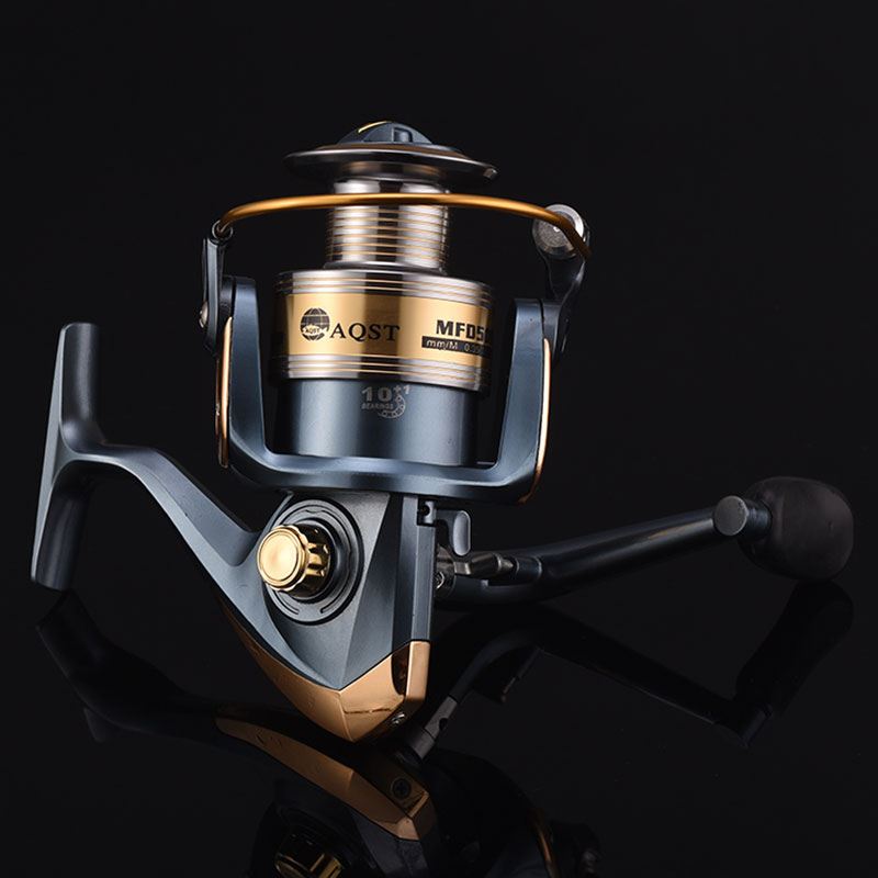 Mulinello da pesca spinning con bobina in alluminio 10 + 1BB