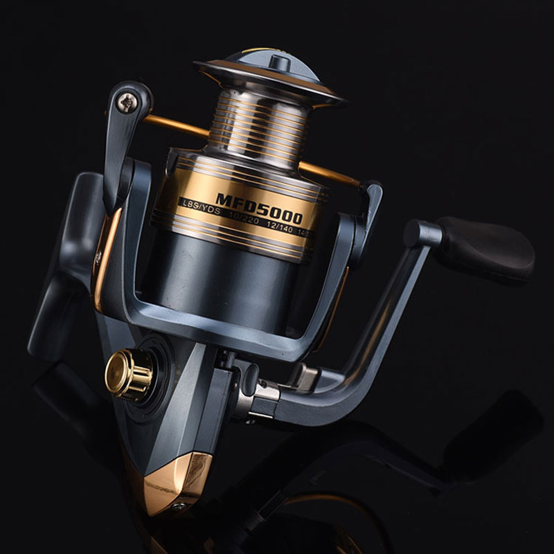 Mulinello da pesca spinning con bobina in alluminio 10 + 1BB