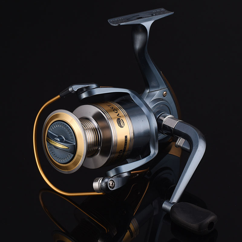 Mulinello da pesca spinning con bobina in alluminio 10 + 1BB