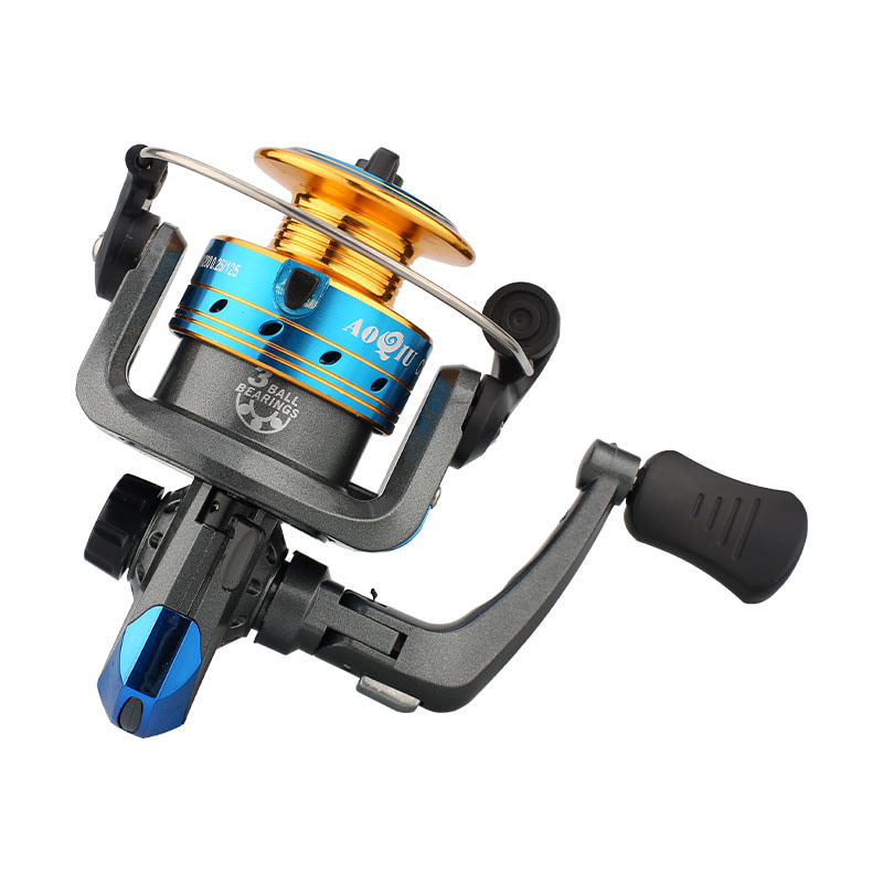 Mini mulinelli da pesca spinning con bobina in metallo
