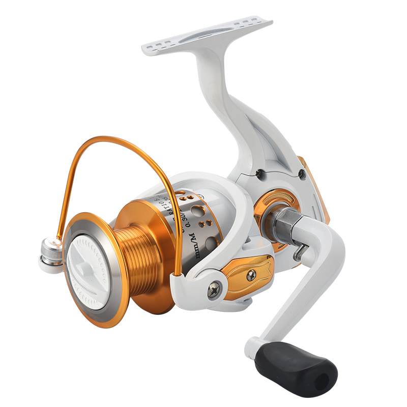 Bobina in metallo bianco Mulinello da pesca in mare Mulinello da spinning in acqua salata Mulinelli da surf Mulinelli da pesca spinning