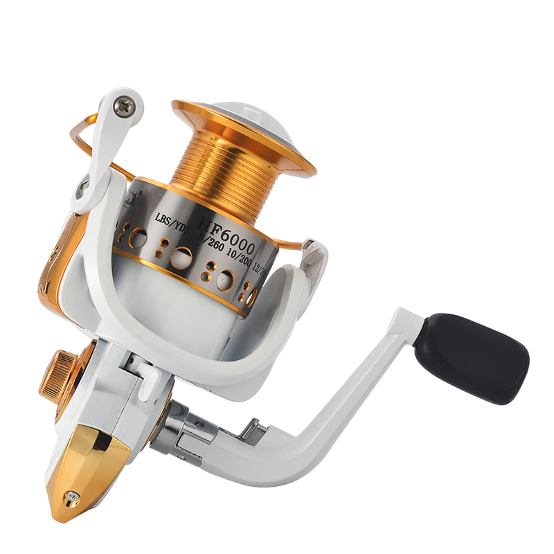 Bobina in metallo bianco Mulinello da pesca in mare Mulinello da spinning in acqua salata Mulinelli da surf Mulinelli da pesca spinning