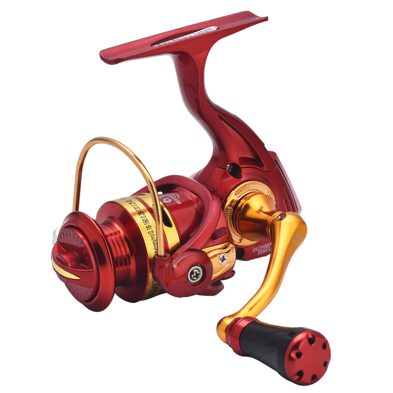 Manico avvitato CNC interamente in metallo Mulinelli per lancio con esca in acqua salata di mare profondo Mulinelli da pesca con ruota da pesca sul ghiaccio mini mulinelli da spinning
