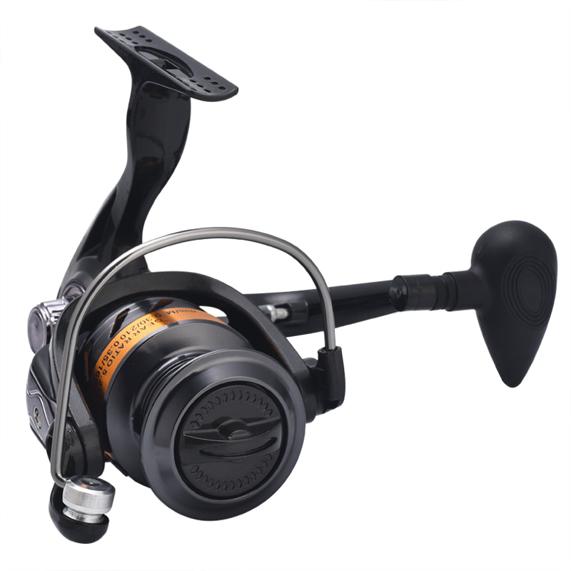 Bobina di metallo di alta qualità 5.1: 1 Mulinello da spinning con mulinello da pesca in acqua salata Mulinello da lancio con esche artificiali Mulinelli da pesca con attrezzatura da pesca